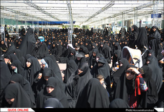 پیکر شهید دفاع مقدس در اجتماع صادقیون مشهد تشییع شد/گزارش تصویری