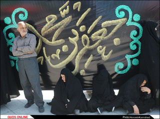 پیکر شهید دفاع مقدس در اجتماع صادقیون مشهد تشییع شد/گزارش تصویری