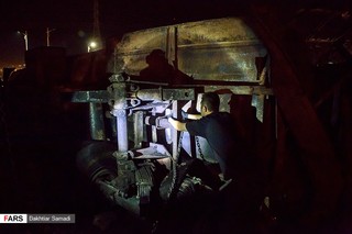 عکسهای منتخب تصادف تانکر سوخت با اتوبوس مسافربری در سنندج