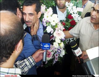 استقبال از رضا سخندان در مشهد