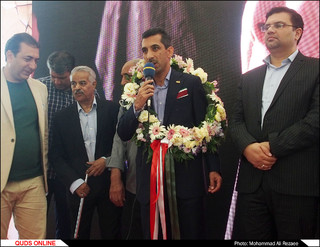 استقبال از رضا سخندان در مشهد