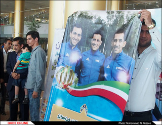 استقبال از رضا سخندان در مشهد