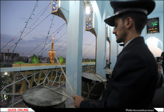 فلسفه مراسم نقاره زنی در حرم امام رضا (ع)/گزارش تصویری