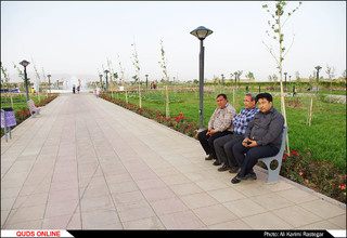 آیین بهره برداری از پنج مسجد در بوستان های مشهد