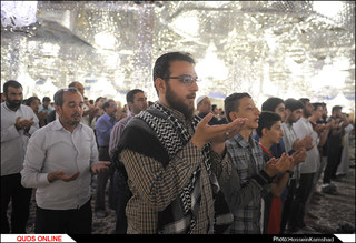 نماز باشکوه عید قربان در حرم رضوی اقامه شد/گزارش تصویری