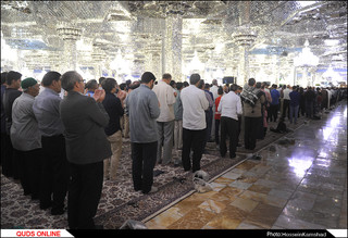 نماز باشکوه عید قربان در حرم رضوی اقامه شد/گزارش تصویری