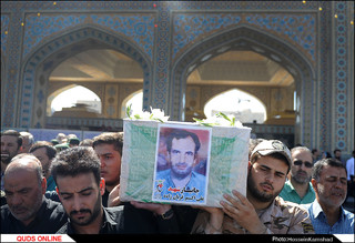 پیکر جانباز شهید علیاکبر قربانزاده تشییع شد/گزارش تصویری