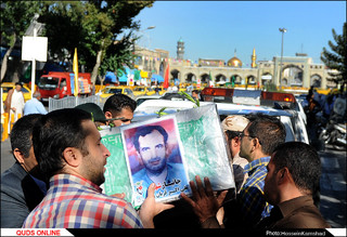 پیکر جانباز شهید علیاکبر قربانزاده تشییع شد/گزارش تصویری