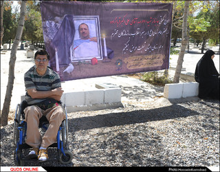 پیکر جانباز شهید علیاکبر قربانزاده تشییع شد/گزارش تصویری