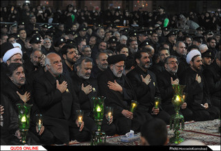مراسم آیینی شام غریبان سیدالشهدا(ع) در حرم مطهر رضوی برگزار شد/گزارش تصویری