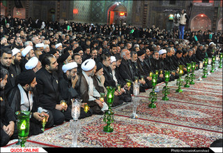 مراسم آیینی شام غریبان سیدالشهدا(ع) در حرم مطهر رضوی برگزار شد/گزارش تصویری