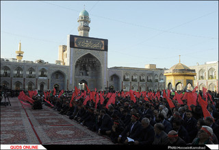 آیین بدرقه خدام اربعین حسینی در حرم مطهر رضوی برگزار شد/گزارش تصویری