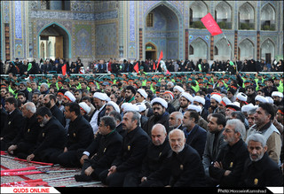 آیین بدرقه خدام اربعین حسینی در حرم مطهر رضوی برگزار شد/گزارش تصویری
