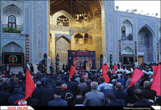 آیین بدرقه خدام اربعین حسینی در حرم مطهر رضوی برگزار شد/گزارش تصویری