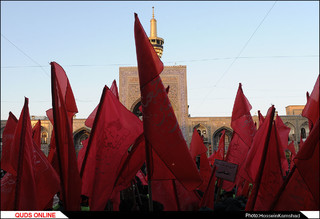 آیین بدرقه خدام اربعین حسینی در حرم مطهر رضوی برگزار شد/گزارش تصویری