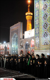 آیین سنتی خطبهخوانی شب شهادت امام رضا(ع) برگزار شد /گزارش تصویری