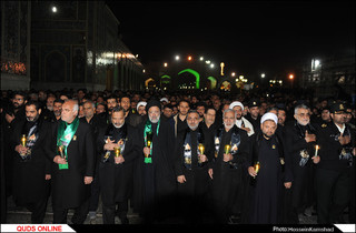 آئین شام غریبان شهادت امام رضا (ع) برگزار شد/گزارش تصویری