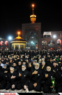 آئین شام غریبان شهادت امام رضا (ع) برگزار شد/گزارش تصویری