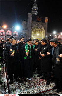 آئین شام غریبان شهادت امام رضا (ع) برگزار شد/گزارش تصویری