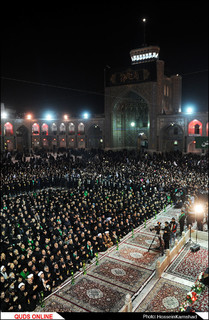 آئین شام غریبان شهادت امام رضا (ع) برگزار شد/گزارش تصویری