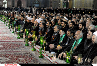 آئین شام غریبان شهادت امام رضا (ع) برگزار شد/گزارش تصویری