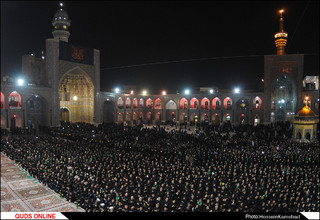 آئین شام غریبان شهادت امام رضا (ع) برگزار شد/گزارش تصویری