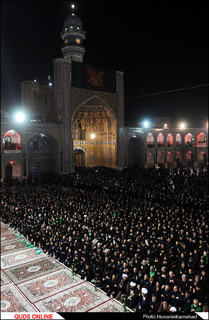 آئین شام غریبان شهادت امام رضا (ع) برگزار شد/گزارش تصویری