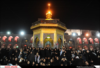 آئین شام غریبان شهادت امام رضا (ع) برگزار شد/گزارش تصویری