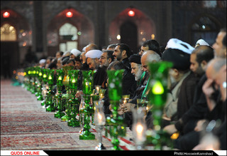 آئین شام غریبان شهادت امام رضا (ع) برگزار شد/گزارش تصویری