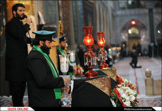 آئین شام غریبان شهادت امام رضا (ع) برگزار شد/گزارش تصویری
