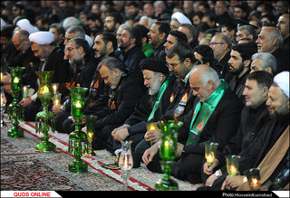 آئین شام غریبان شهادت امام رضا (ع) برگزار شد/گزارش تصویری