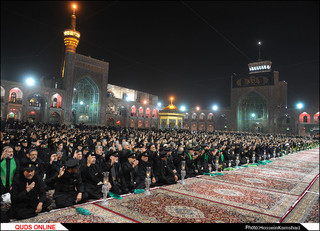 آئین شام غریبان شهادت امام رضا (ع) برگزار شد/گزارش تصویری