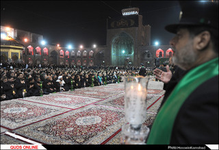 آئین شام غریبان شهادت امام رضا (ع) برگزار شد/گزارش تصویری