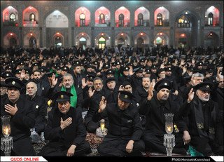 آئین شام غریبان شهادت امام رضا (ع) برگزار شد/گزارش تصویری