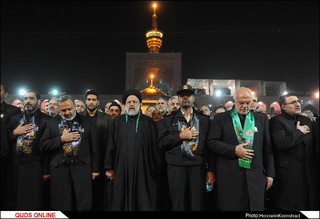 آئین شام غریبان شهادت امام رضا (ع) برگزار شد/گزارش تصویری