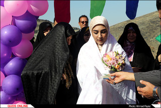 پیوند آسمانی در جوار مزار شهدای مدافع حرم