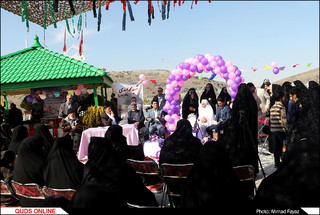 پیوند آسمانی در جوار مزار شهدای مدافع حرم