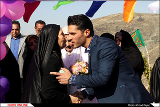 پیوند آسمانی در جوار مزار شهدای مدافع حرم