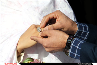 پیوند آسمانی در جوار مزار شهدای مدافع حرم