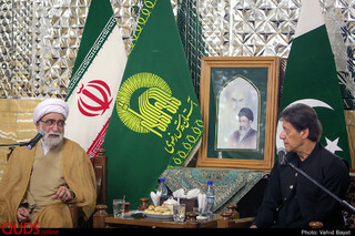 تشرف نخست وزیر پاکستان به حرم مطهر رضوی ودیدار با تولیت آستان قدس