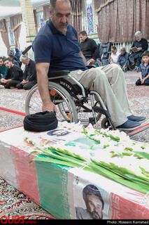تشییع پیکر جانباز شهید کاشف الحسینی