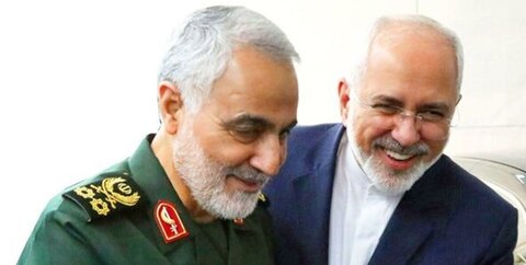 سرلشکر سلیمانی در دیدار با ظریف: اقدام آمریکا علیه شما نشانه شکست کاخ سفید است سلیمانی ظریف