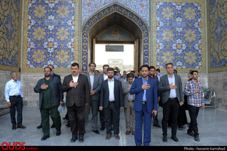 عطر افشانی مزار شهدا در سالروز شهادت شهید صارمی و روز خبرنگار