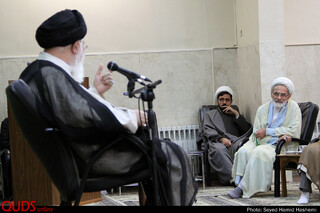 دیدار مدیران امورمساجدخراسان با آیت الله علم الهدی امام جمعه مشهد