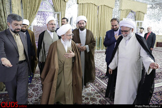 دیدار جمعی از مراجع تقلید و علما با تولیت آستان قدس رضوی