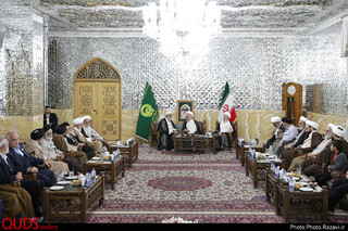 دیدار جمعی از مراجع تقلید و علما با تولیت آستان قدس رضوی
