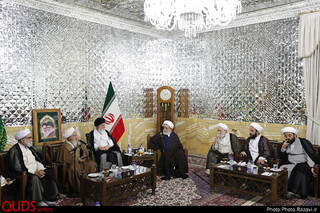 دیدار جمعی از مراجع تقلید و علما با تولیت آستان قدس رضوی