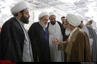 دیدار جمعی از مراجع تقلید و علما با تولیت آستان قدس رضوی