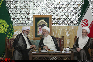 دیدار جمعی از مراجع تقلید و علما با تولیت آستان قدس رضوی