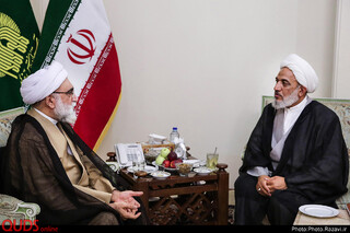 دیدار جمعی از مراجع تقلید و علما با تولیت آستان قدس رضوی
